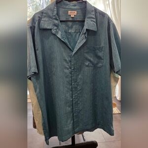 Haggar Teal Men's Button Down Shirt